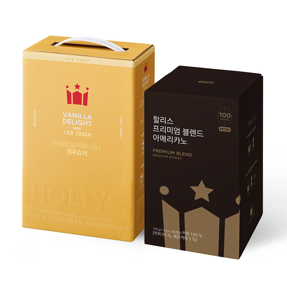 [할리스] 바닐라딜라이트 미니 로우슈거 50T+프리미엄 블렌드 아메리카노 미니 100T, 16g, 1, 50 37,900원