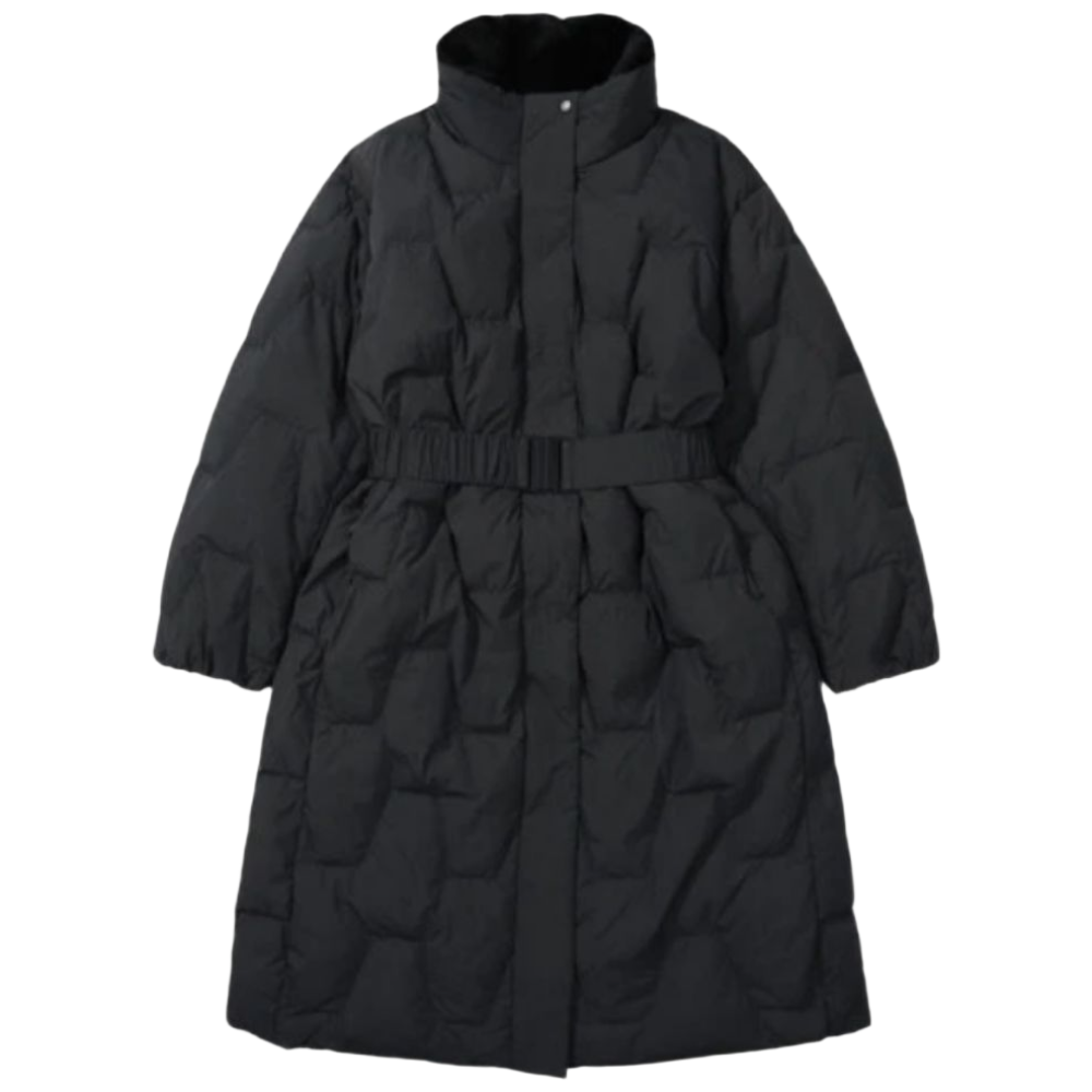 [매장발송] 트렉스타 여성 롱패딩 캠핑 골프 산책 하이넥 허리벨트 구스다운 겨울 점퍼 293,900원