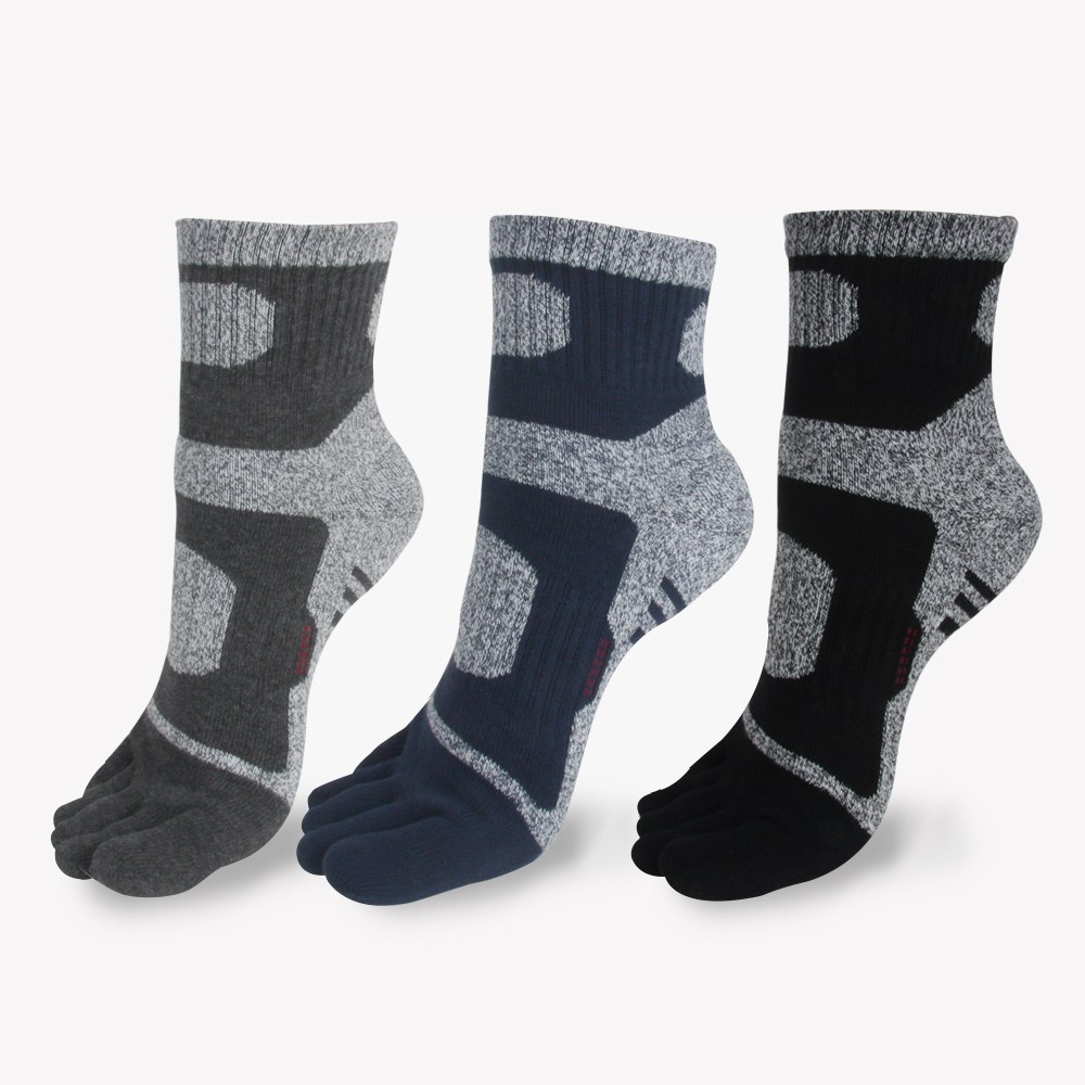 양말조아 남성 두껍고 발바닥이 편한 바닥이중파일 등산 발가락양말 스포츠 작업용 중목 /장목-6켤레 27,900원