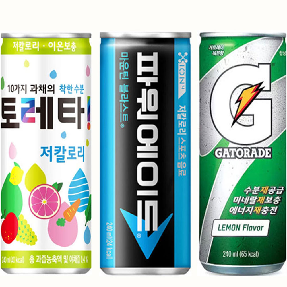 마셔몰 이온음료 세트 게토레이 토레타 파워에이드 3가지맛, 240ml 20,800원