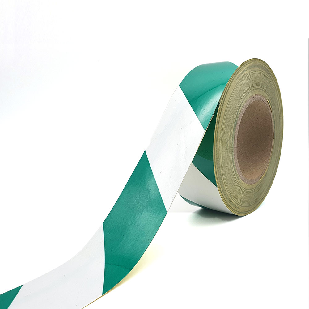 안전표시 일반 사선 반사테이프-백/녹 5cm x 45M/1R, 1개 110,000원