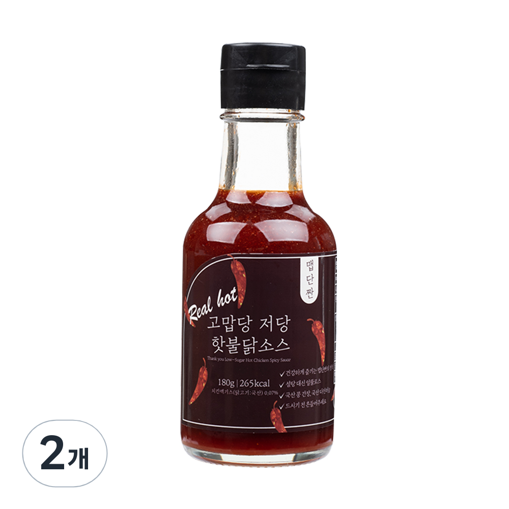 특별한맛 고맙당 저당 불닭 핫소스, 180g, 2개 19,400원