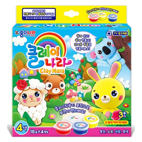 종이나라 클레이나라 동물친구들 4종 세트 2,850원