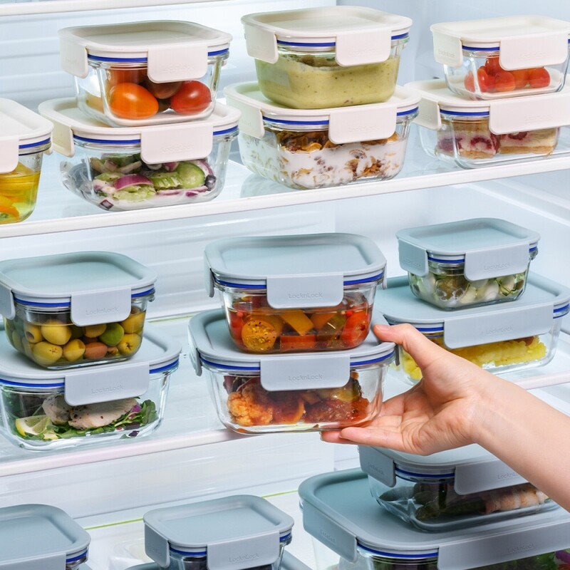 락앤락 더 클리어 유리 밀폐용기 380ml 1개, 안이 다 보이는 투명한 반찬통 전자레인지 오븐 가능 밀폐 용기, 2P, 1세트 18,500원