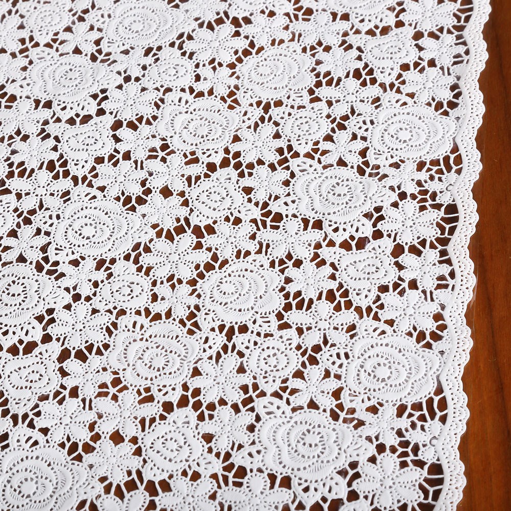 스마일엔 거실장덮개 협탁보 식탁러너 서랍장커버 장식장덮개 화장대덮개, 1개, 50*90cm, 장미(화이트) 7,000원