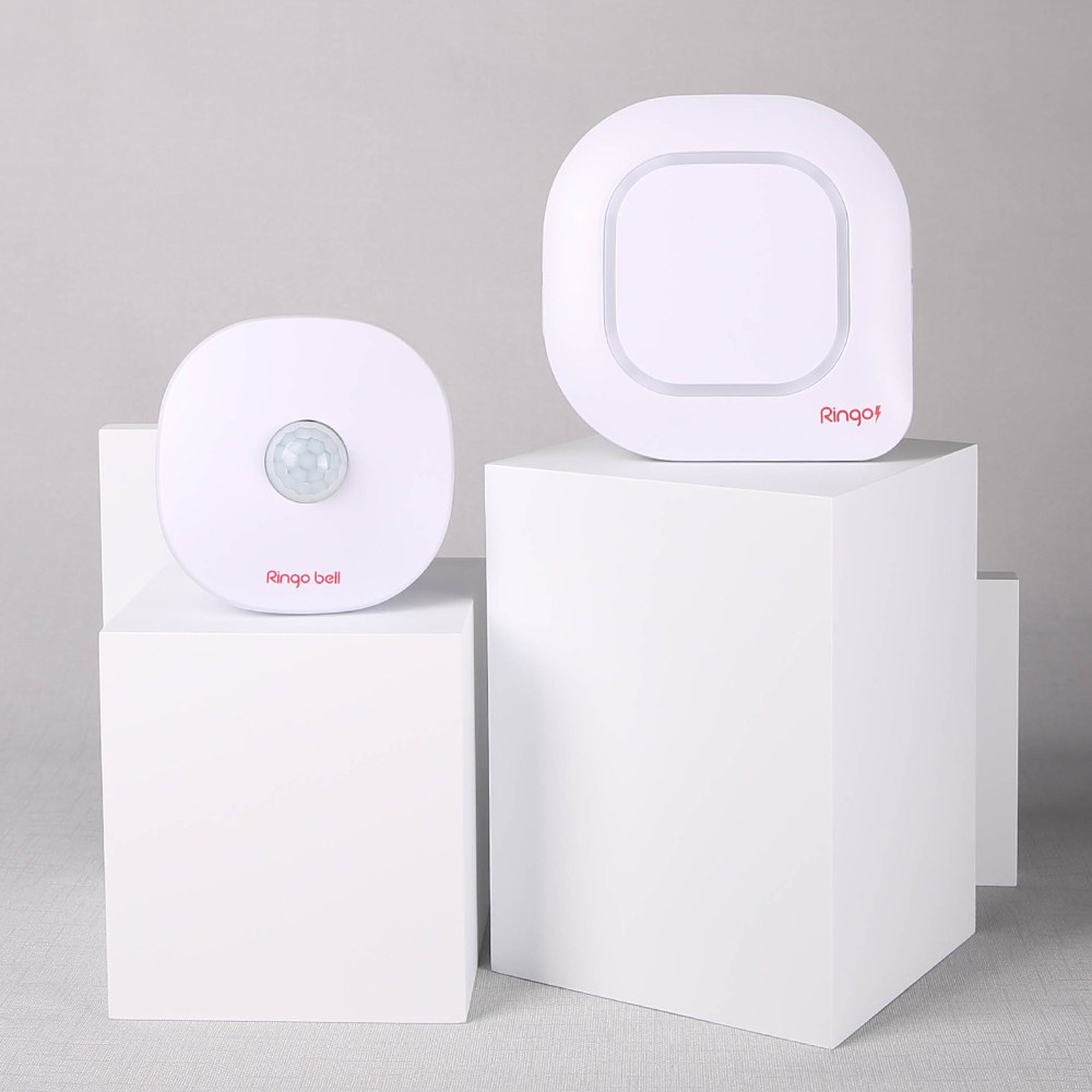 [링고벨] 무선 차임벨 LED 배터리타입 수신기 동작감지 도어센서벨 음성안내 경보기 102,000원