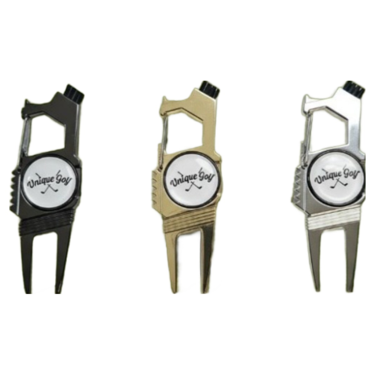 유니크골프 디봇수리기 그린보수기 디봇툴 볼마커 피치마크툴 캐디용품, 3개, 골드 38,000원