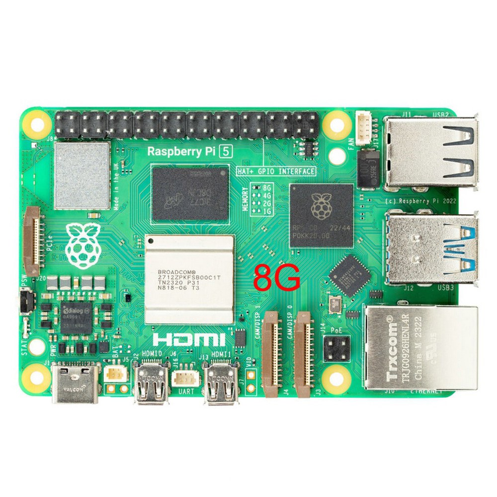 공식 Raspberry Pi 5 4G 8GB 16G RAM 개발 보드 최신 RPI 5, 아크릴 케이스 냉각 팬 쿨러 옵션 179,800원