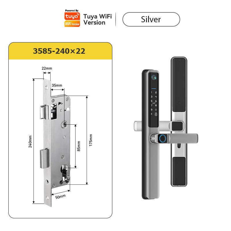 지문 인식 자물쇠 투야 와이파이 슬림 스마트 잠금 슬라이딩 유리 알루미늄 문짝 방수 생체 전자 장치 128,900원
