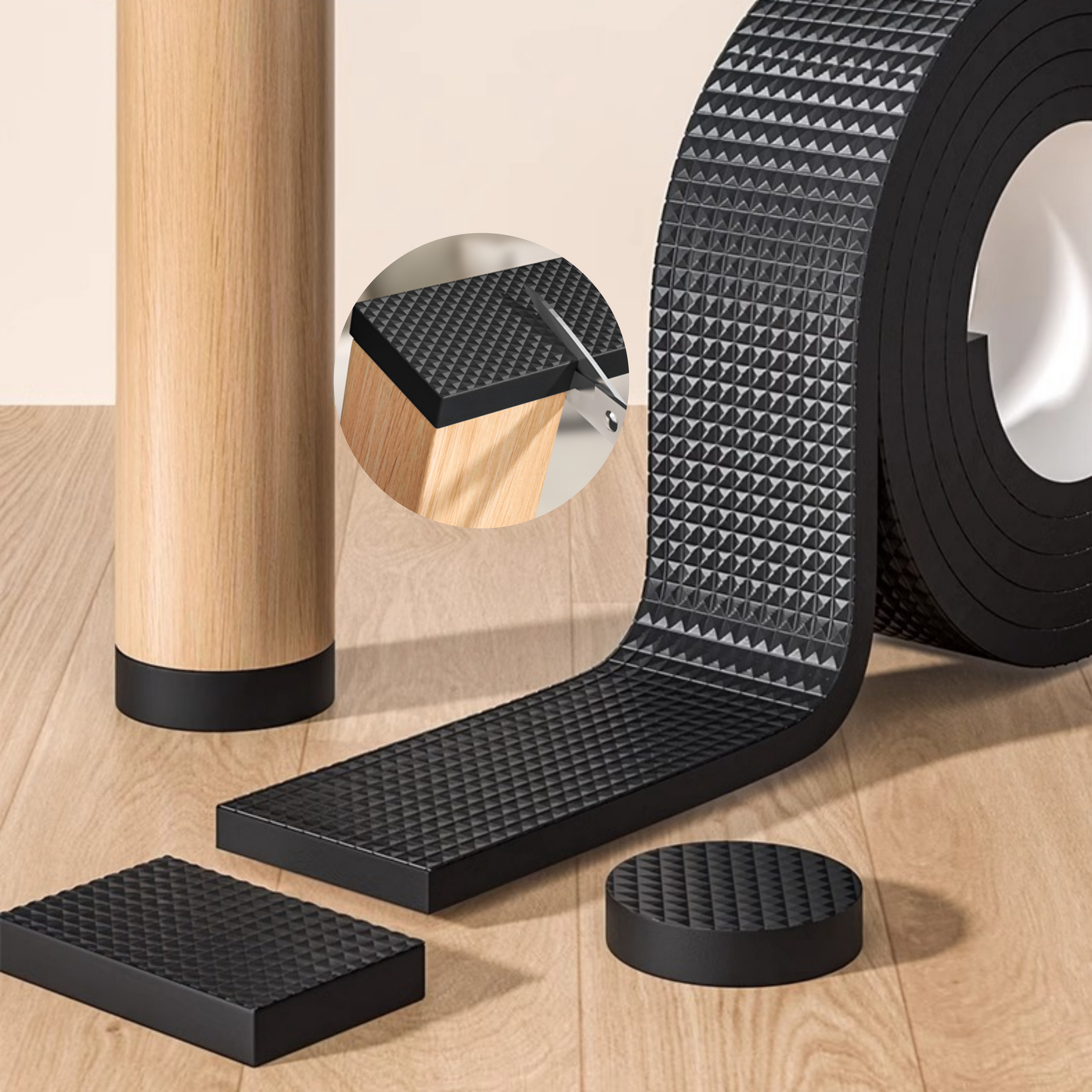 별오점 의자 가구 발커버 충격 소음 방지 패드 2mx4cm 5,450원