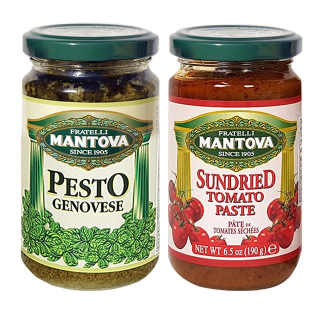 만토바 페스토 2종세트 (바질 페스토 제노베제 + 선드라이 토마토) 15,900원