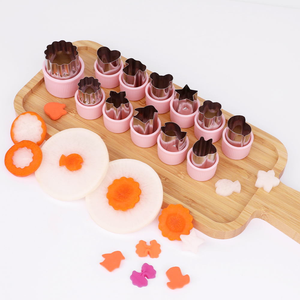 코멧 키친 쿠키 야채 커터 모양틀 12개 세트 핑크 3,700원