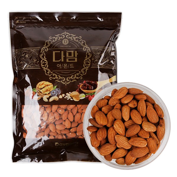 다맘 견과류 햇 생 아몬드 1kg 14,710원