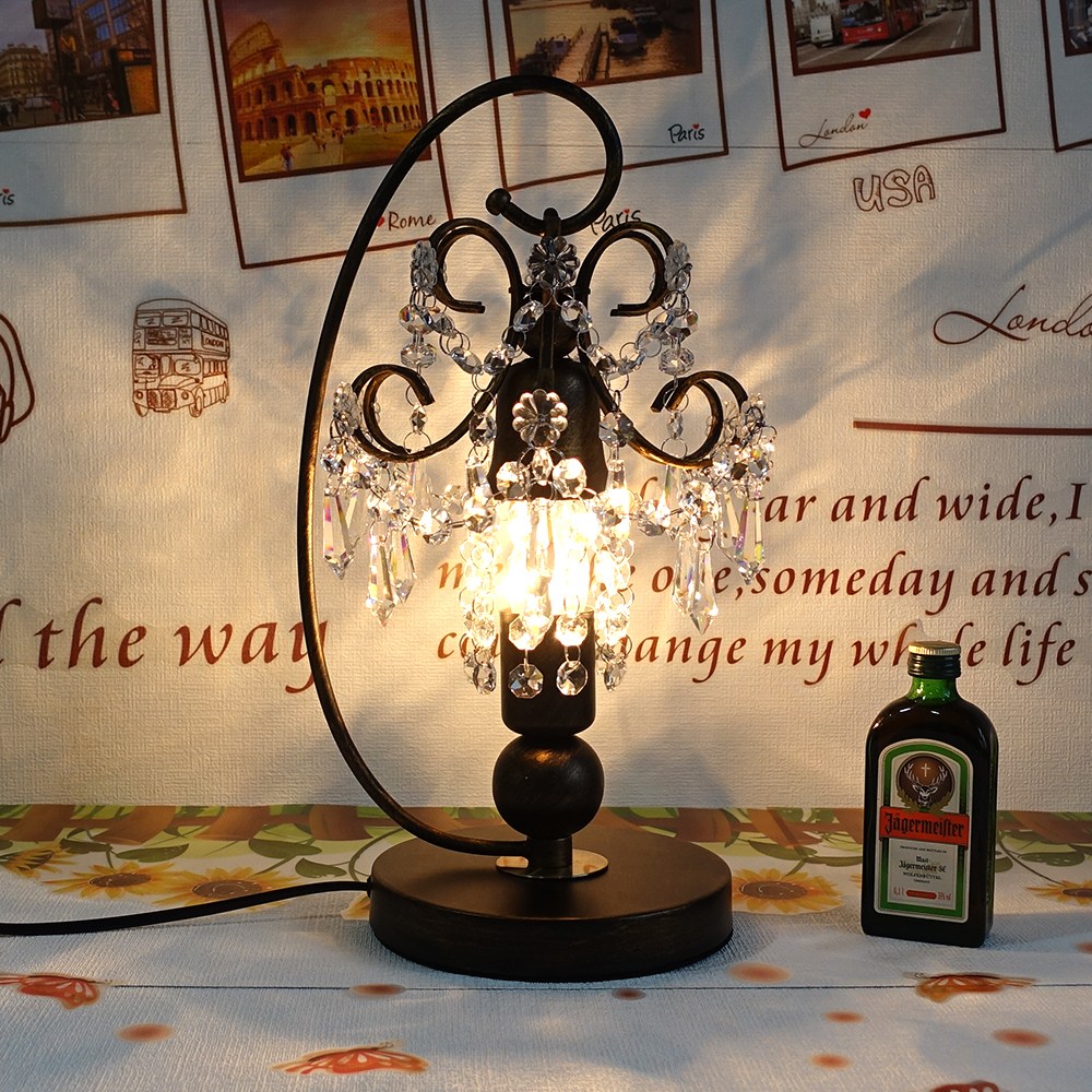 주방 식탁 인테리어 크리스탈 스탠드 무드조명 침실 터치 온오프 스위치 LED 스탠드 조명 8종 (LED전구포함), 08.펜촉투명터치스위치 84,000원