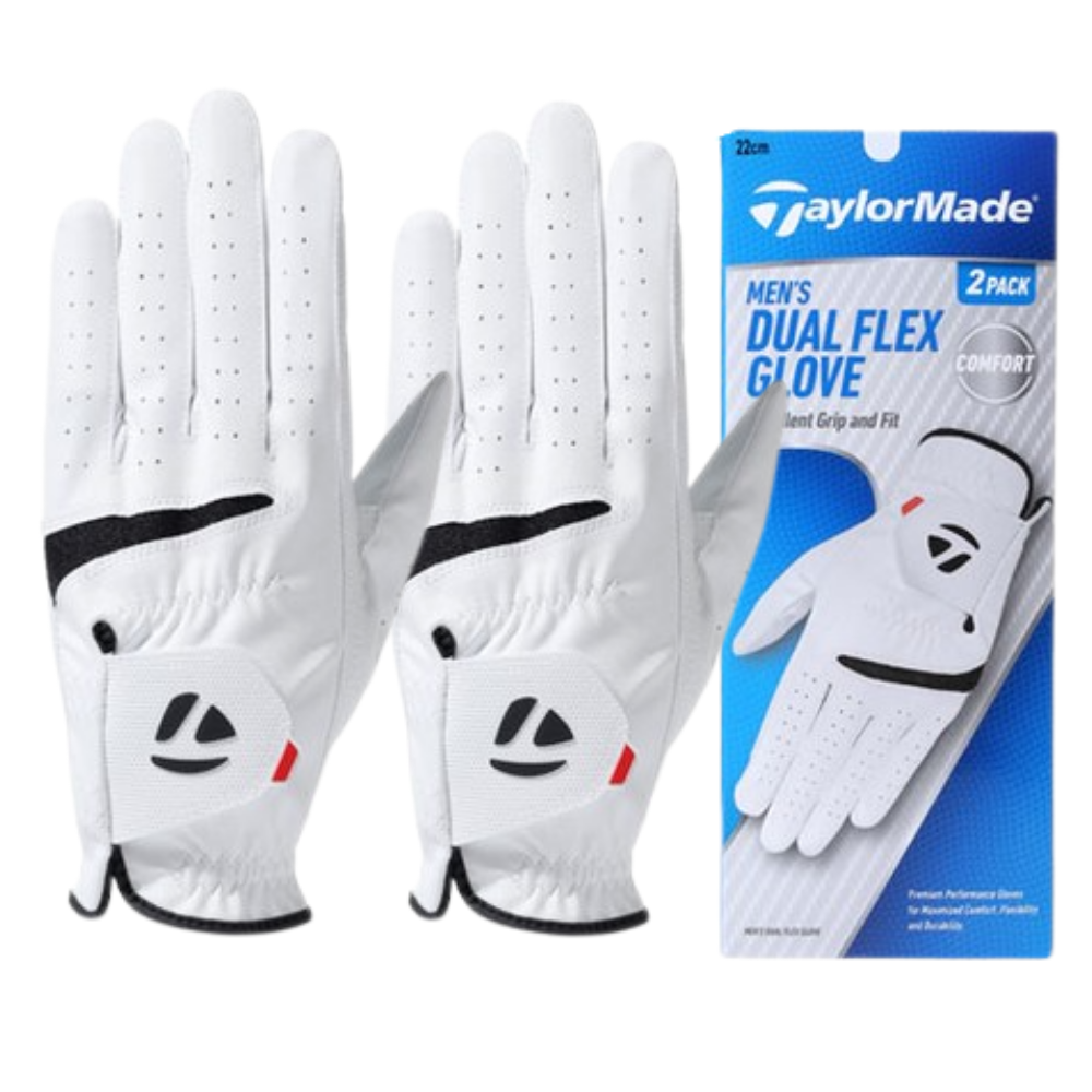 [2장세트] 테일러메이드 정품 듀얼플렉스 남성용 왼손 골프장갑, M13878 화이트 22호 2장 36,600원