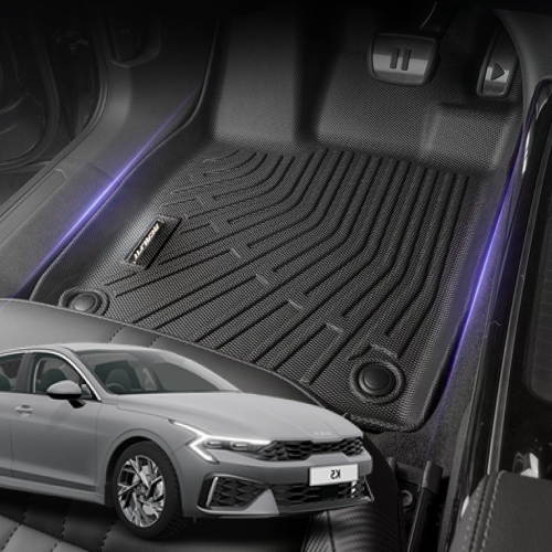 리얼핏 더 뉴 K5 DL3(23년~현재) 가솔린/하이브리드 논슬립 3D TPE 실내매트[호환], 검정, 기아 109,000원