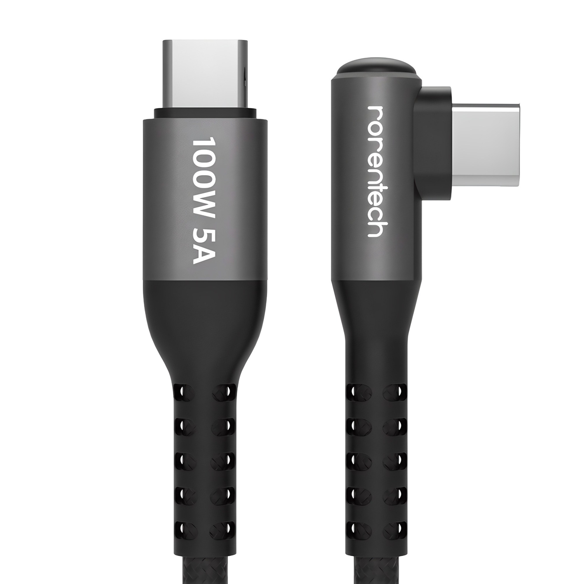 로랜텍 L자형 100W 5A C to C PD 초고속충전 케이블 2,820원