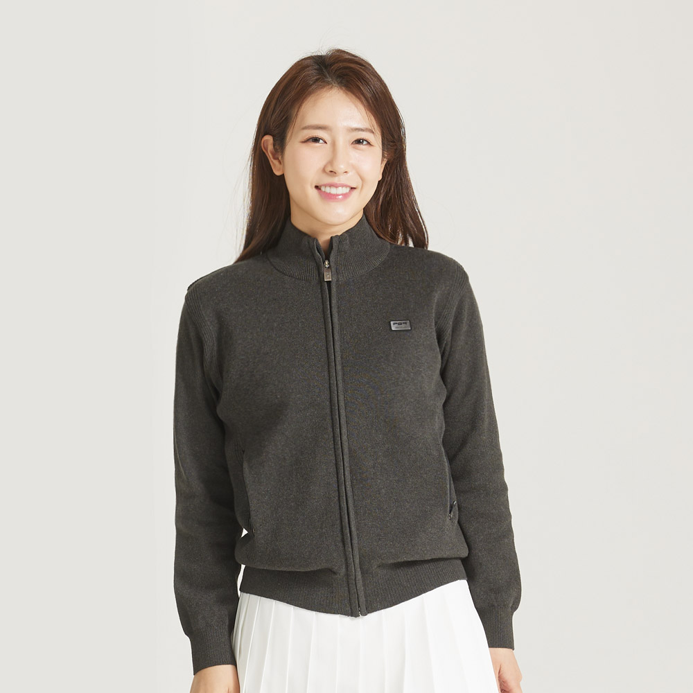 PGR골프 여성 스웨터 방풍 집업 자켓 GN-6021 다크그레이 59,000원