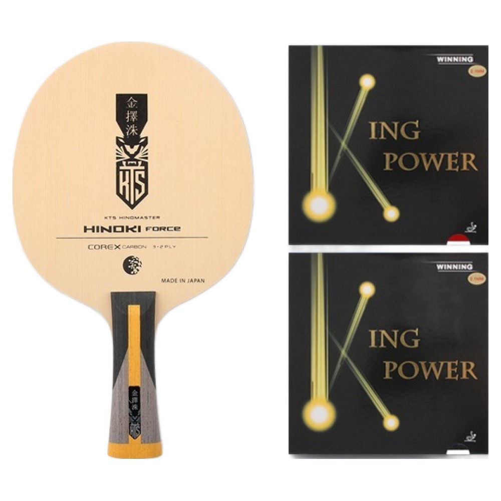 김택수 히노키 포스 FL 탁구라켓 + 킹파워 양면 러버 세트 149,500원