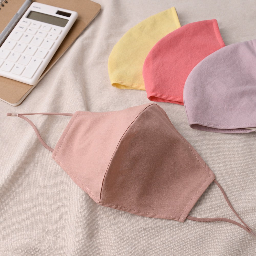 수연패션  특허받은 국내제작 오가닉 유기농 순면 3D 마스크/끈조절가능/코와이어 장착 /김서림방지/ 필터교체형/대형 4,550원