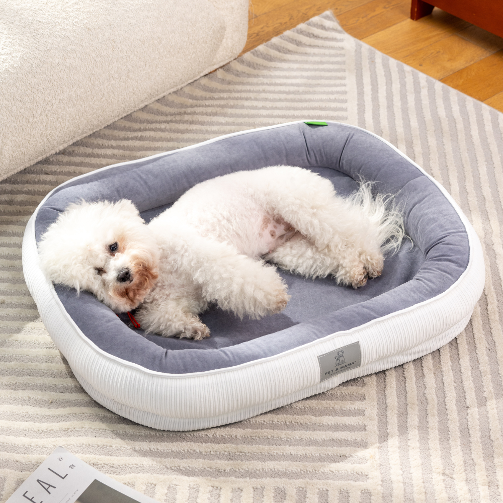 런레이더 미끄러움방지 반려동물 꿀잠 방석, 1개, 화이트 19,900원