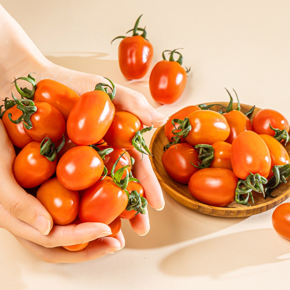 [국내산] 산지직송! 논산 대추 방울 토마토 1~3번 로얄과 2kg, 500*4팩, 1박스, 대추 방울토마토 2kg 22,900원