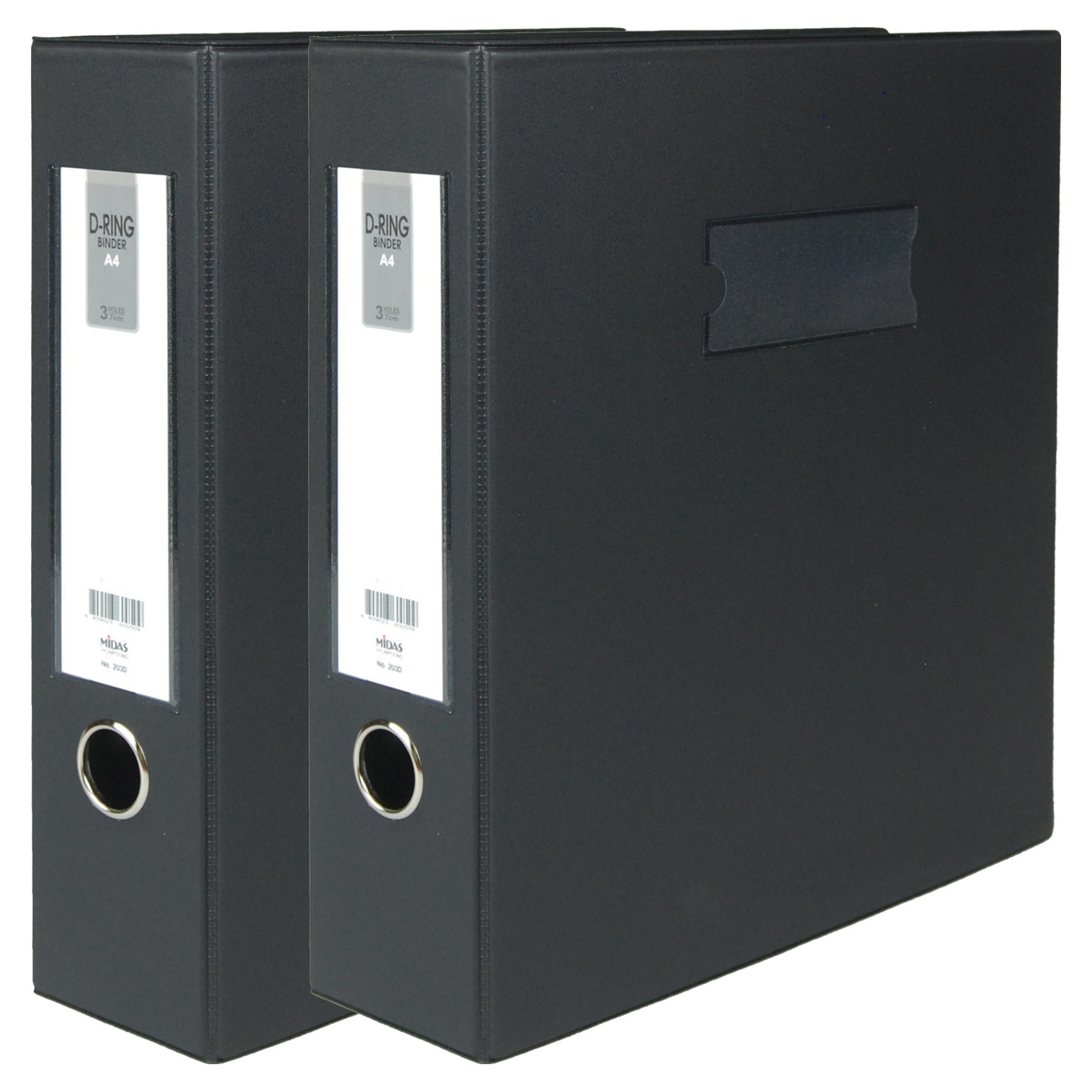 마이다스 PVC 고주파 D링 A4 바인더 3공 7cm, 흑색, 2개 11,000원