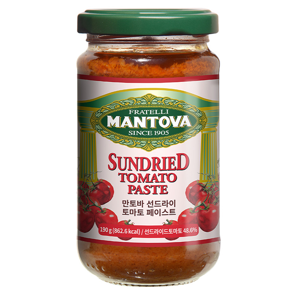 만토바 선드라이 토마토 페이스트 소스, 190g, 1개 7,980원