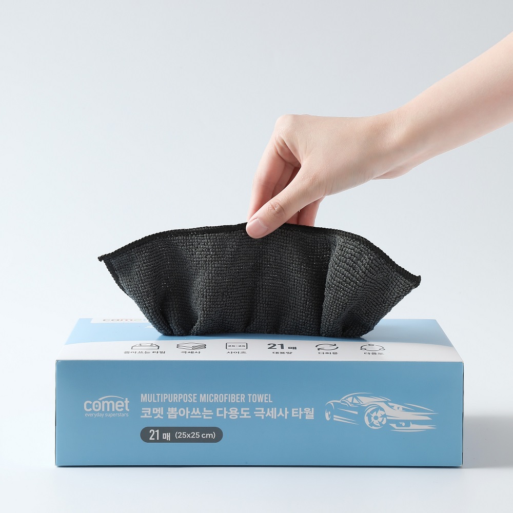 코멧 뽑아쓰는 다용도 극세사 세차 타월 21매입 6,990원