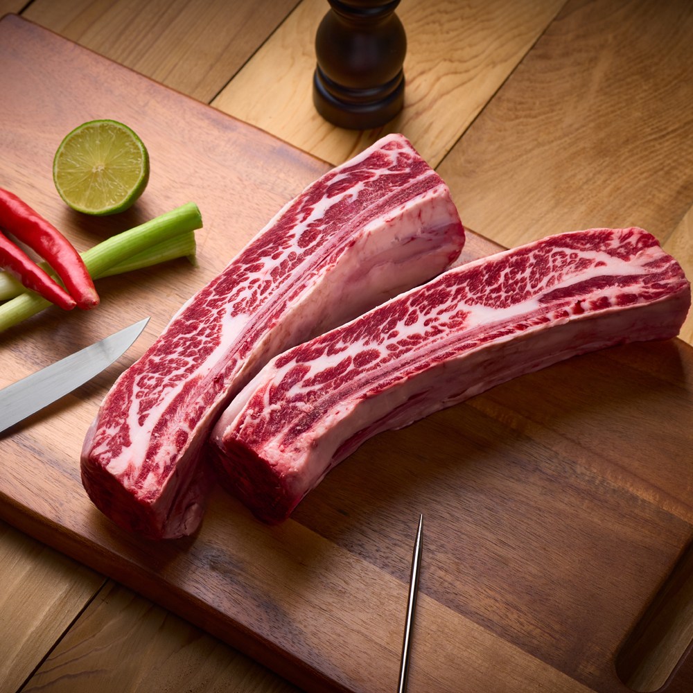 [우골찬] 우대갈비 캠핑음식 초이스등급 6 7 8번 꽃갈비 기름손질, 2kg, 1개 109,750원