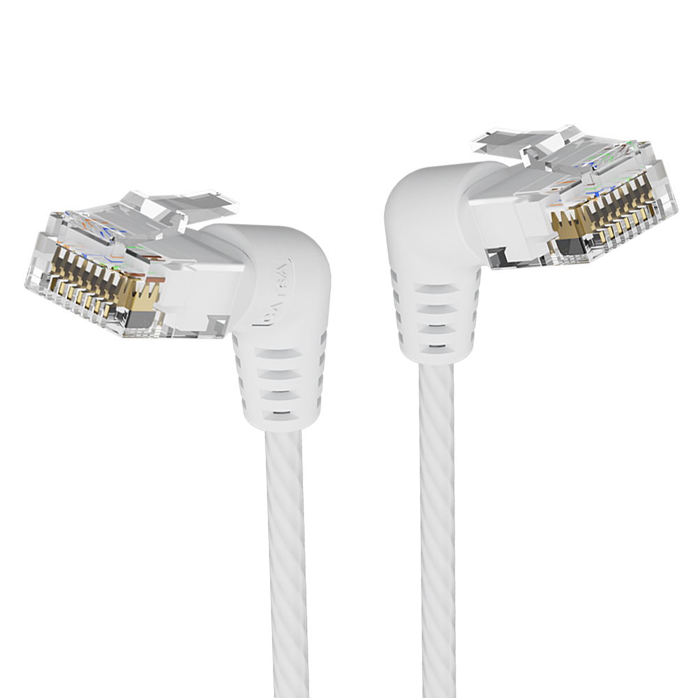 벤션 CAT6A UTP 360도 회전꺽임형 울트라슬림 초고속 기가 랜선 화이트, IBOW 5,900원