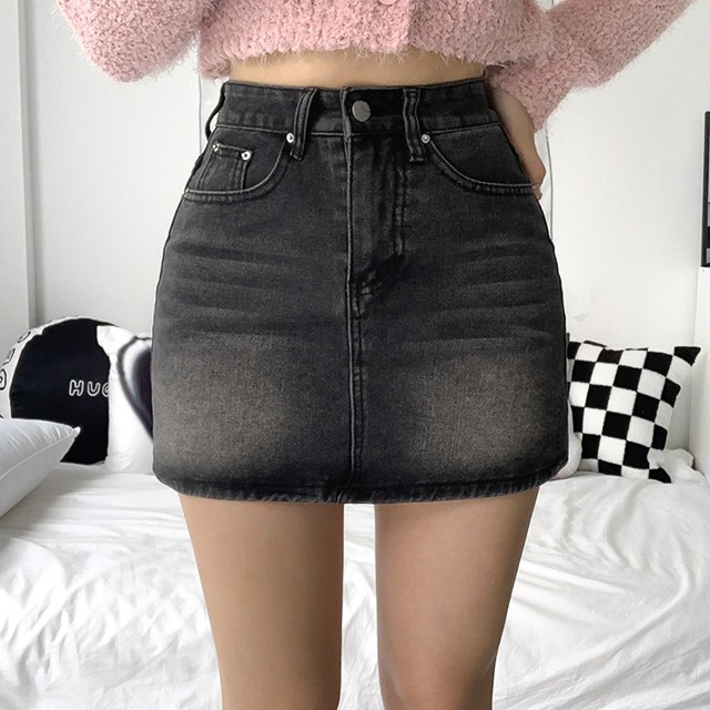 [최저가보장/2col] 투투 빈티지 워싱 미니 데님 스커트 청치마 24,100원