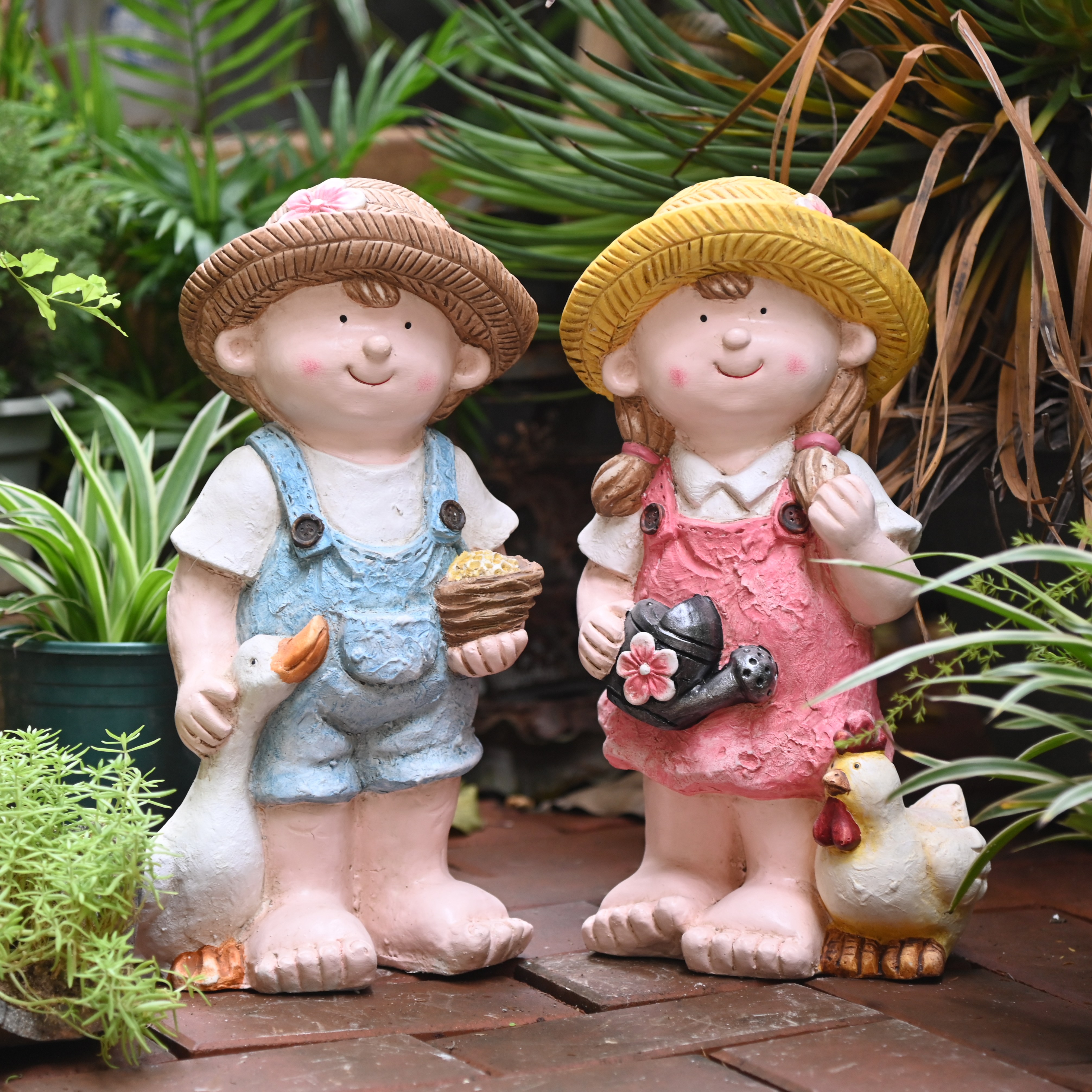 정원 꾸미기 인테리어 소품 - 달걀농장 농부 (세트) 89,600원