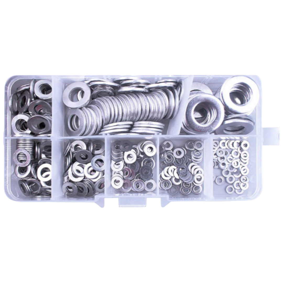스텐평와샤 360pcs 스텐304 M2 2.5 3 4 5 6 8 10 스프링 스텐 와셔 풀림손상방지, 1세트 10,500원