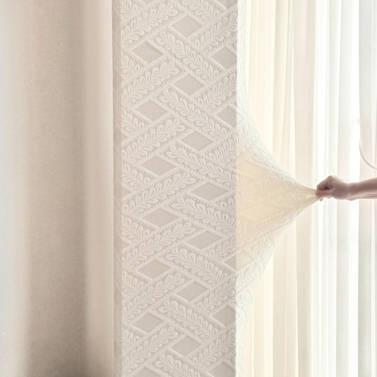 생활스토리 먼지 차단 청정 에어컨 커버 사이즈 호환, 웜 아이보리 30,850원