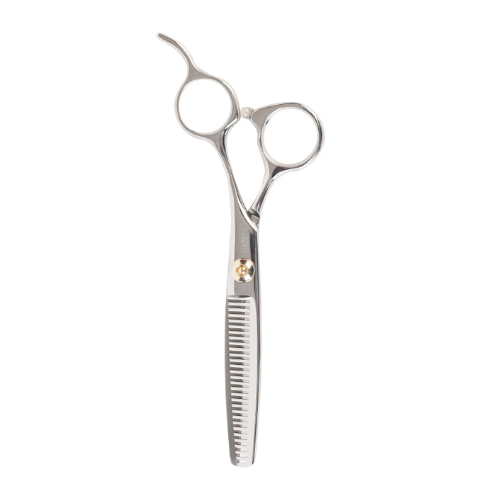 하젤 미용가위 틴닝가위 숯가위 학원용 입문용 가정용 28발, 1개, 실버색 18,000원