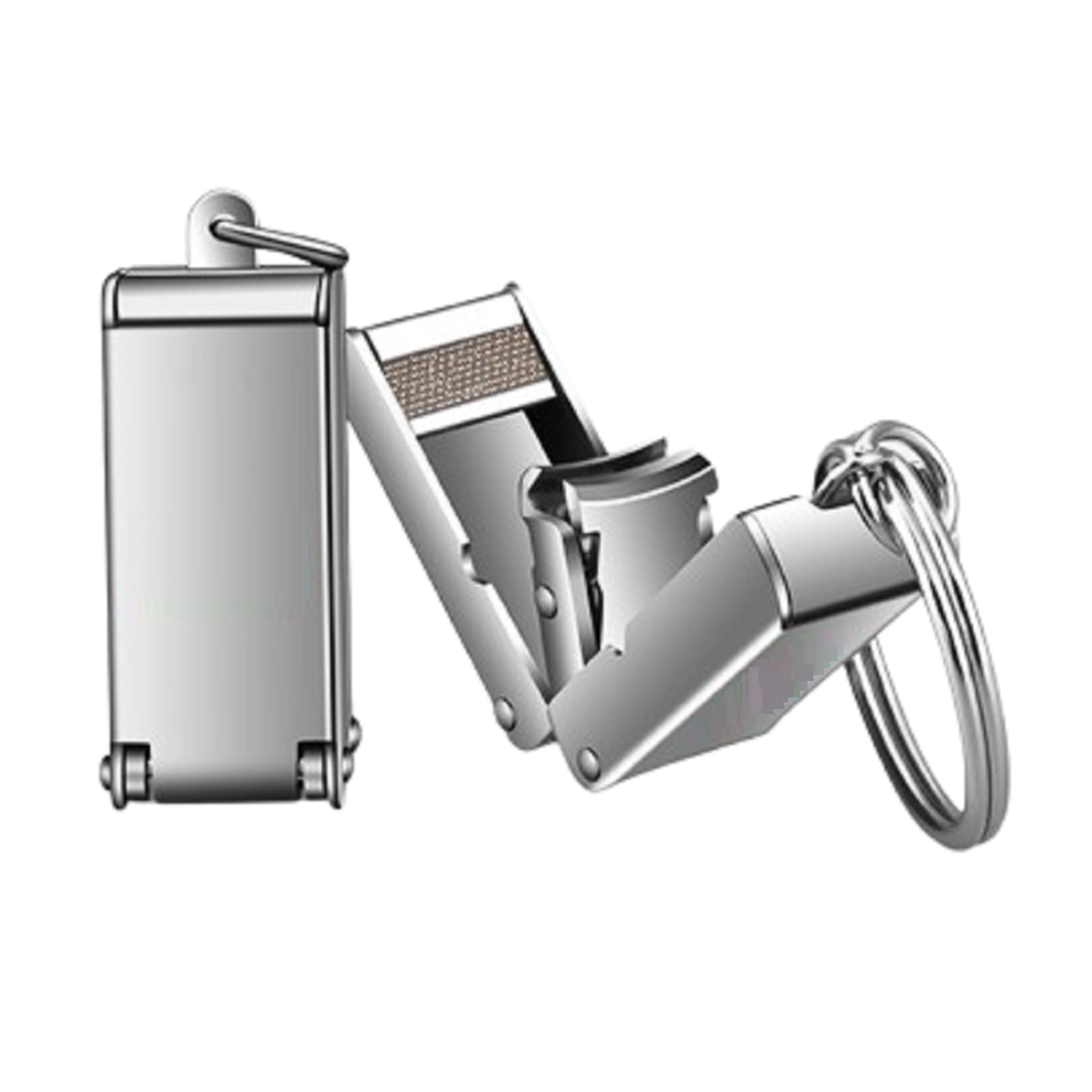 [리빙프레소] 접이식 휴대용 손톱깎이 키체인 미니 발톱관리, 1개, 실버, 현재가 6,090원