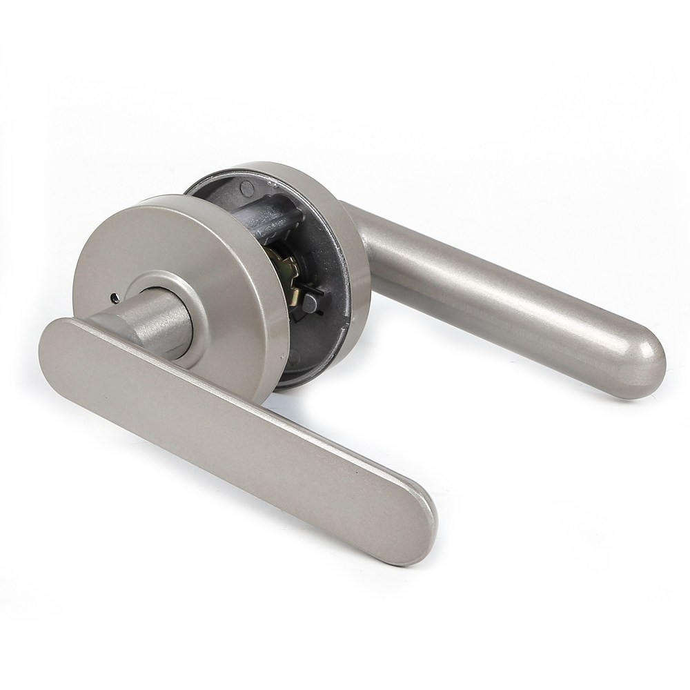 엔젤금속 바보금속 BBL 951 블랙 그레이 버튼형 방문손잡이 욕실 나무문 ABS도어 도어핸들 무키 레버 손잡이, 그레이, 3개 43,000원