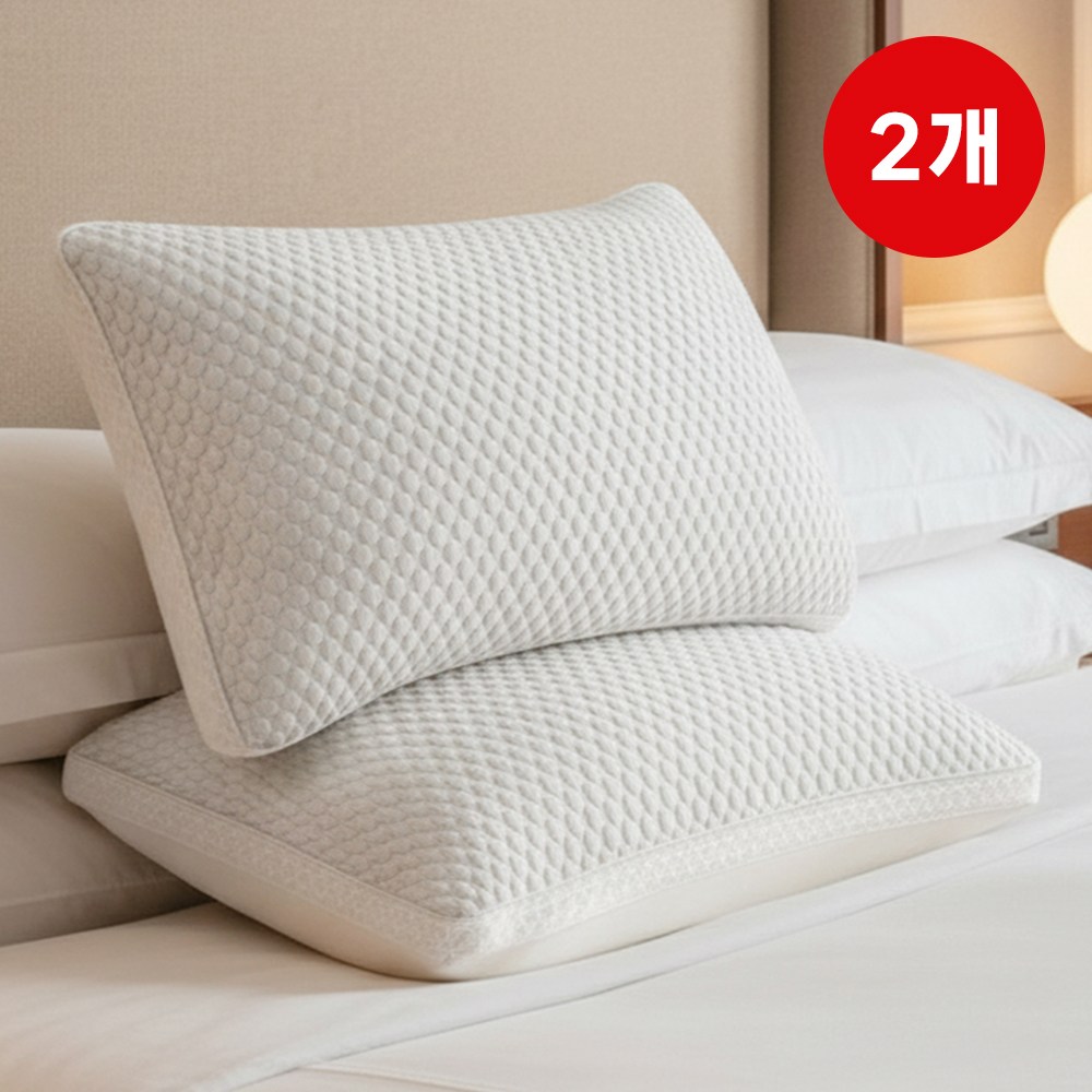 솜느 구름결 푹신한 호텔 숙면베개, 2개, 그레이 29,400원
