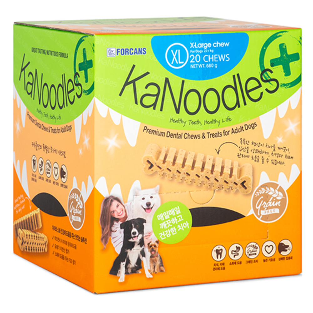 포켄스 강아지 카누들 플러스 필로팩 덴탈껌 XL 20p 29,800원