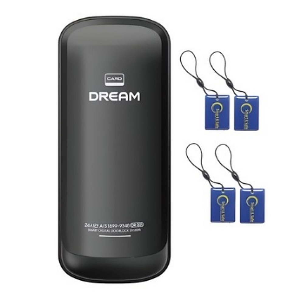 드림록 드림 보조키 손잡이 없음 도어락 DR-201 + 카드키 4p + 건전지 4p 세트, DR-201, 고객직접설치 97,800원