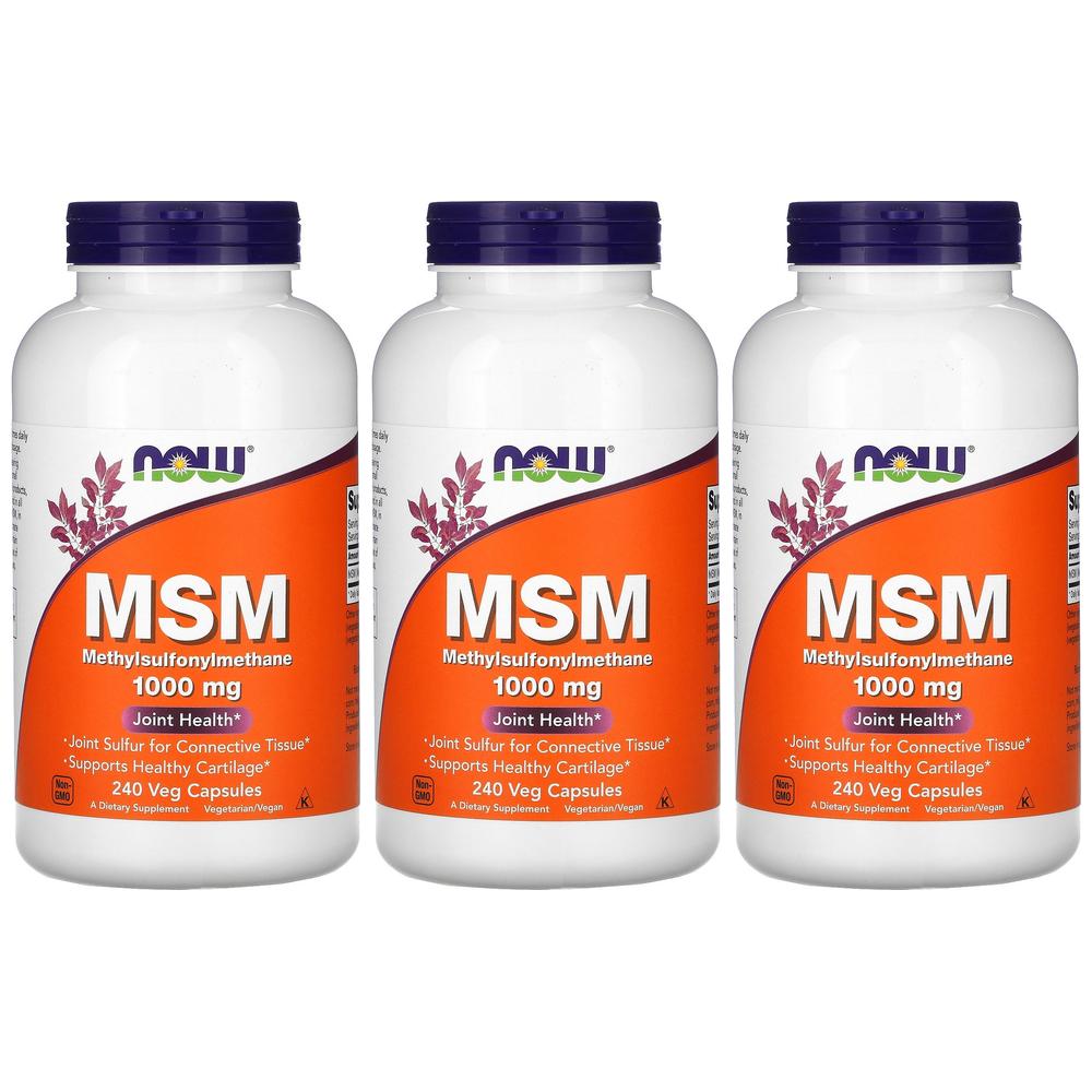 [3개] 나우푸드 MSM 1000mg 240베지캡슐 엠에스엠 식이유황 메틸설포닌메테인 89,900원