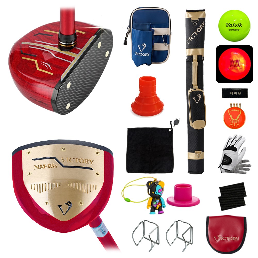 빅토리 파크골프채 NM-05s 14종세트(골프채 골프백 파우치 파우치클립 볼빅공 헤드커버 볼마커외 추가 7종), 현재가 750,000원