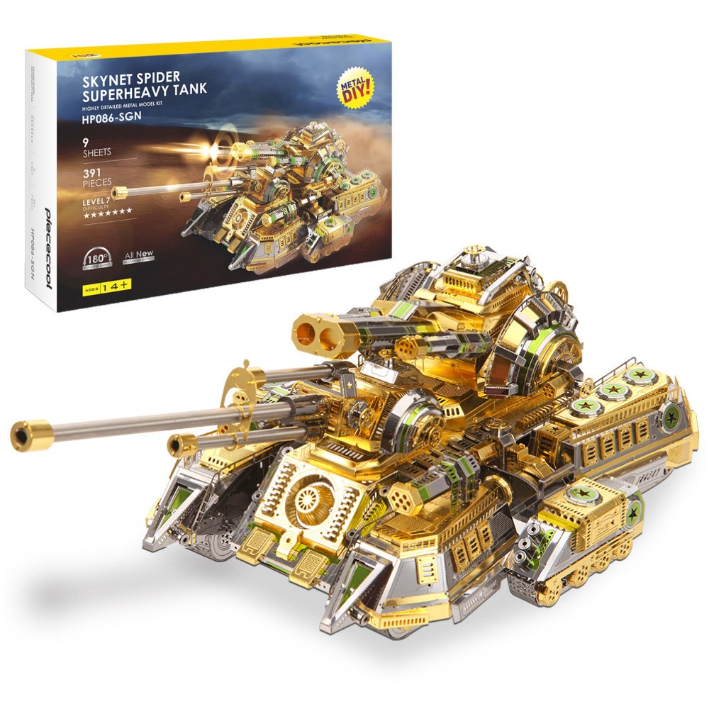 피스쿨 3D 메탈퍼즐 입체퍼즐 스카이넷 스파이더 헤비 탱크 빅사이즈 모형 DIY 조립 키트 99,600원