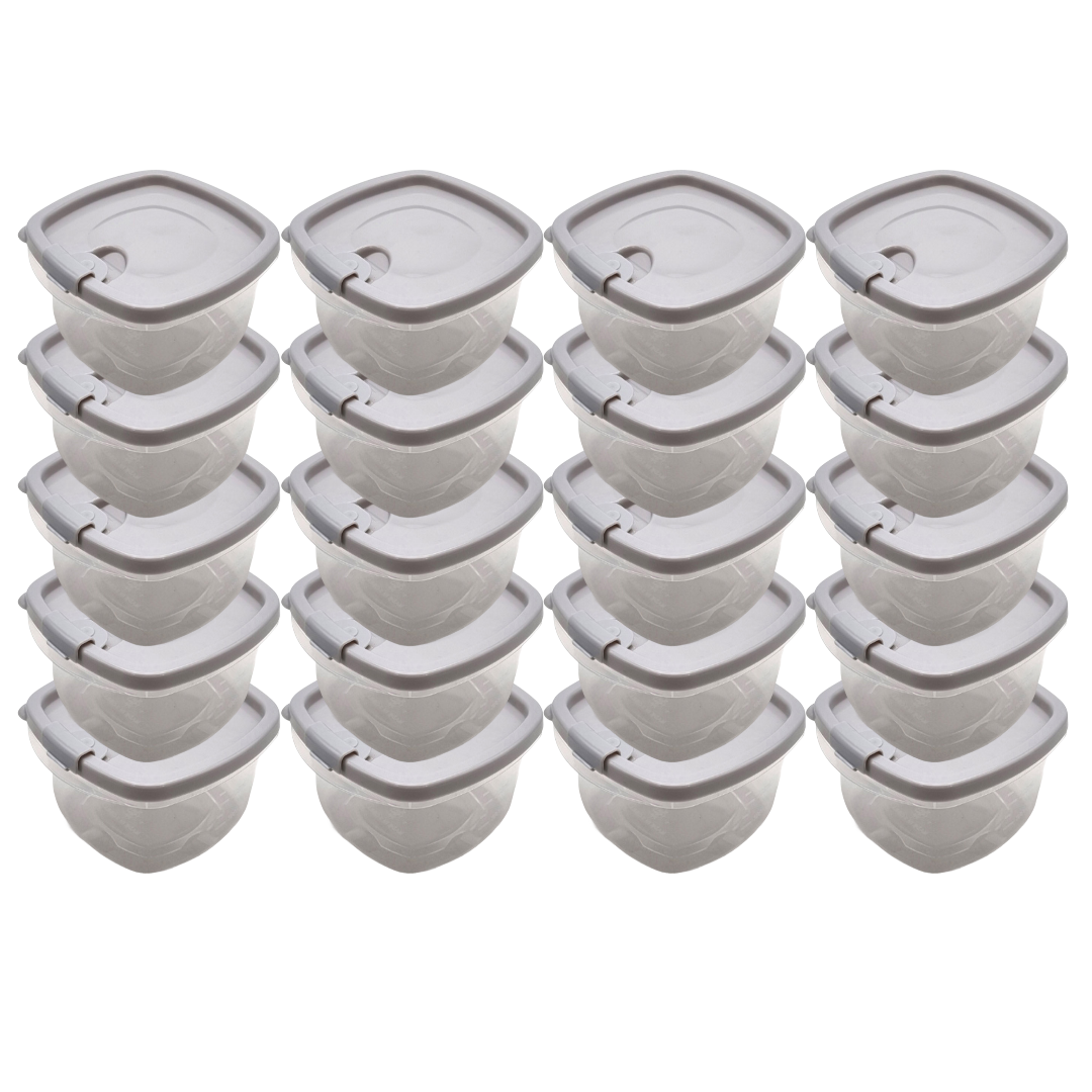 아비온 집밥 전자렌지 밀폐용기 350ml 20팩 반찬통 냉동밥 보관용기, 60개, 그레이, 350ml 47,400원