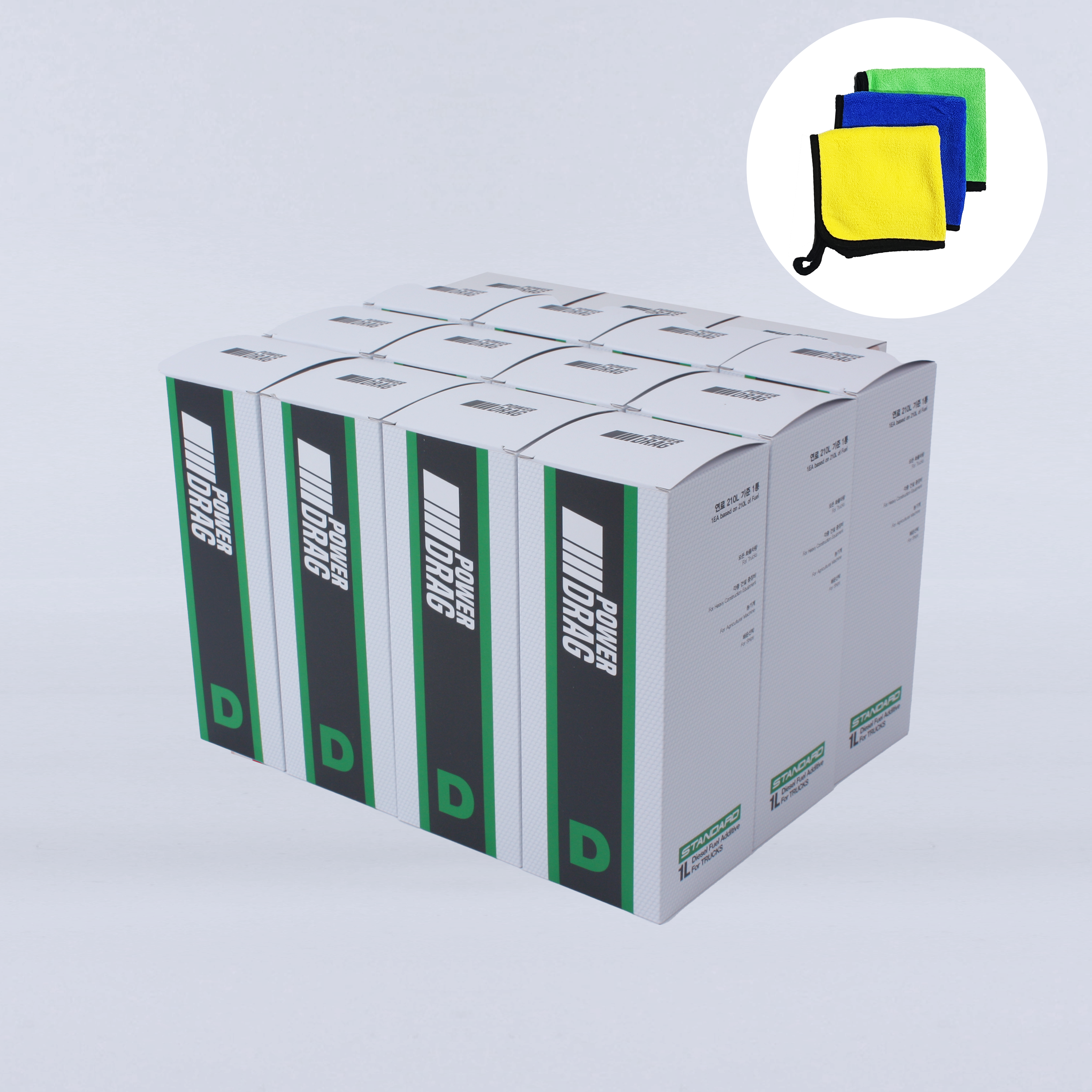 파워드래그 디젤 경유 연료첨가제 박병일명장원픽 대형 트럭 화물 전용 세탄부스터 DPF 클리닝 인젝터 클리너 엔진세정제 1L 1박스(12개) 283,200원