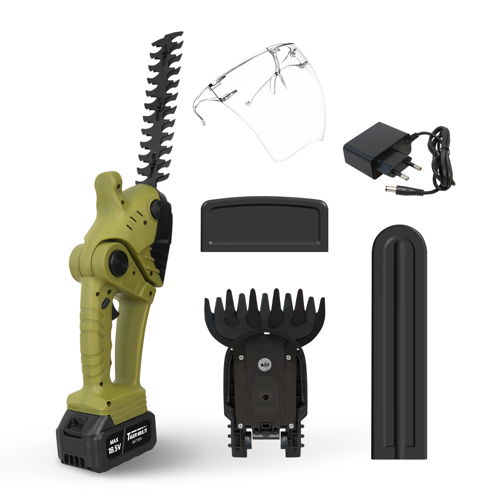 [하이쇼핑] 타이거 전지왕 2in1 세트 무선 충전 전정기 충전식 헤지트리머 헤지커터 가지치기 74,900원