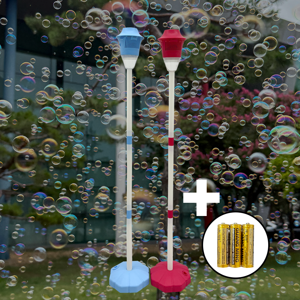 비눗방울 3단 높이 조절 워터밤 파티 LED 스탠드 버블건 어린이 웨딩 파티 장난감 선물, 1개, 블루 18,500원