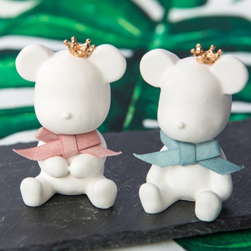 몰드몰 수제몰드 - 앉은베어 + 손모은베어 세트몰드 ( 2구 ) 2D 베어몰드 석고몰드, 혼합색상 11,500원