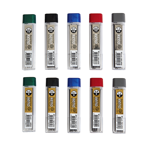 제노 xeno 샤프심 HB심 B심 0.30.50.70.91.3mm, 03. HB_0.7mm 960원